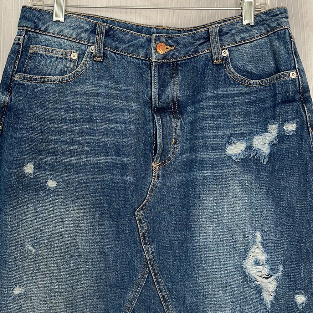 & Denim‎ Jean Midi Skirt - Picture 3 of 11